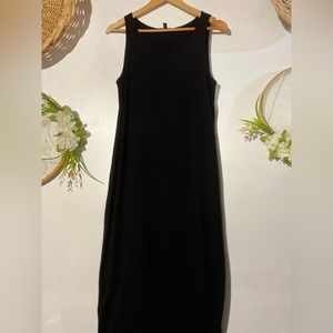Eileen Fisher black bodycon dress